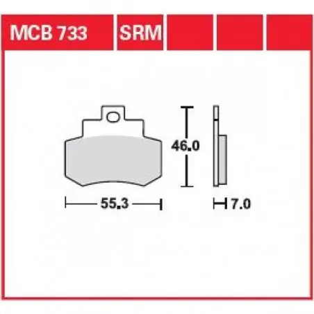 Cumpără online Placute frana TRW MCB733   ORGANIC