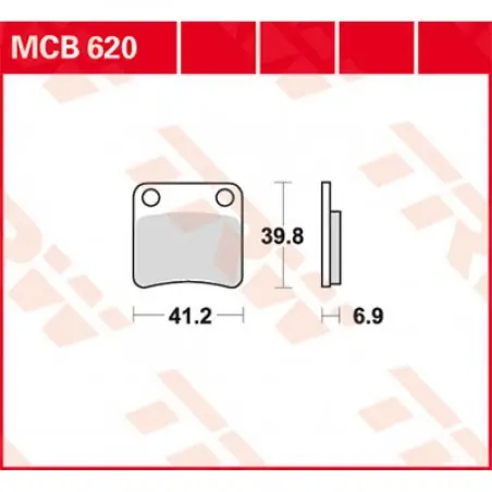 Placute frana TRW MCB620   ORGANIC Lichidare de stoc