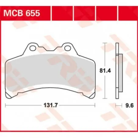 Placute frana TRW MCB655   ORGANIC Transport gratuit