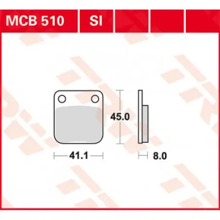Placute frana TRW MCB510   ORGANIC Cumpără acum