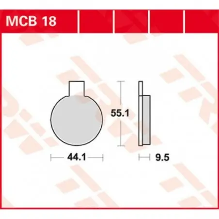 Placute frana TRW MCB18   ORGANIC Super ofertă