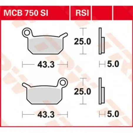Placute frana TRW MCB750RSI SINTER PERFORMANCE OFFROAD Ofertă