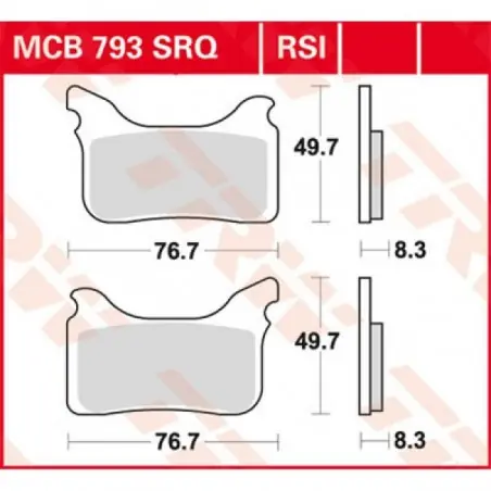 Placute frana TRW MCB793RSI SINTER PERFORMANCE OFFROAD Transport gratuit