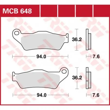 Preț mic Placute frana fata KTM TRW MCB648   ORGANIC