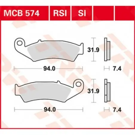 Ultima șansă Placute frana TRW MCB574RSI SINTER PERFORMANCE OFFROAD