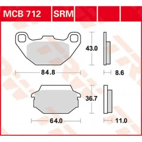 Mai ieftin Placute frana TRW MCB712   ORGANIC
