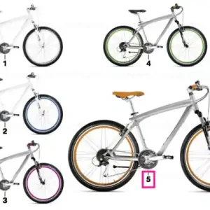 BMW CruiseBike II SILVER/ORANGE/M Transport gratuit
