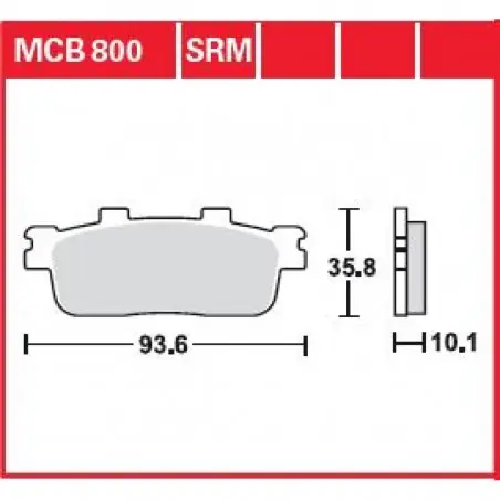 Mai ieftin Placute frana TRW MCB800   ORGANIC