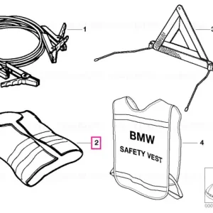 Calitate înaltă Warning vest NEONGELB / BMW