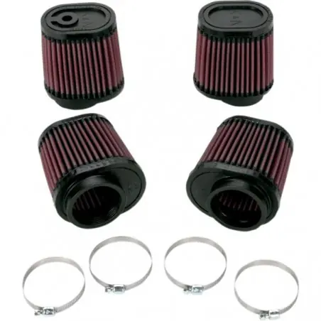 Ofertă limitată K & N V-MAX FILTER SET (4) OVAL TAPERED RU-2989