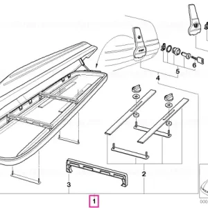 Roof box 320 SCHWARZ / 320L Calitate înaltă