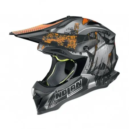 Ofertă de sezon NOLAN OFFROAD - N53 CLIFFHANGER - SCRATCHED CHROME