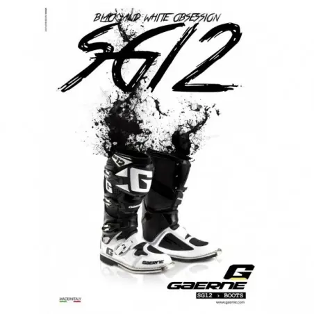 CIZME GAERNE SG12 WHITE-BLACK LIMITED EDITION Reducere de preț