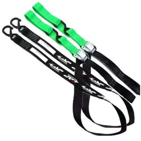 Ofertă limitată Set chingi rapide latime 40mm verde fluo / negru