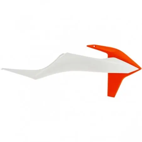 Ultima șansă Carene laterale rezervor/radiator Polisport 8422100009 KTM EXC/EXC-F 20- ALB/PORTOCALIU