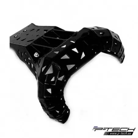 Scut motor cu protectie rezonator KTM EXC/XC 250/300 TPI '17-'19/Husqvarna TE 250/300 '17-'19 P-TECH PK005BK Plată securizată