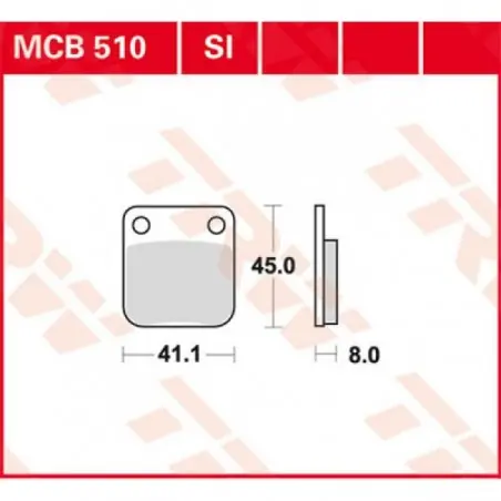 Ofertă specială Placute frana TRW MCB510SI   SINTER OFFROAD