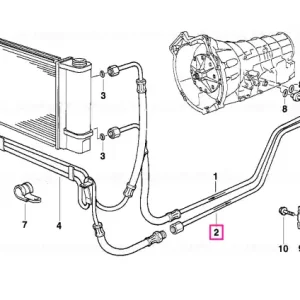 Retur ușor Conduct răcire ulei ieşire, A5S 310Z - BMW