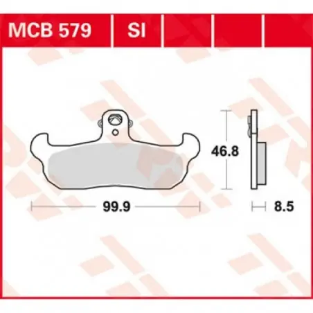 Ofertă de sezon Placute frana TRW MCB579SI   SINTER OFFROAD