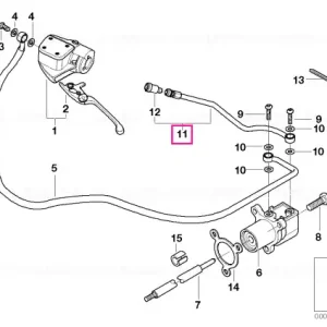 Conduct aerisire ambreiaj - BMW Motorrad Nu rata