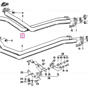 Conduct esapament, CIL.1-3 ZYL.1-3 - BMW Lichidare de stoc