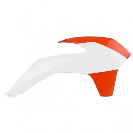 Carene laterale rezervor/radiator Polisport 8417400001 ORANGE/WHITE Reducere specială