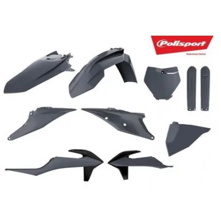 Nu rata Kit plastice Polisport  KTM 19- GREY 90814