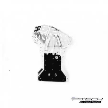 Vezi acum Scut motor cu protectie rezonator + extra protectie plastic KTM EXC 250/300 '07-'16 / Husqvarna TE 250/300 '14-'16 P-TECH PK001K
