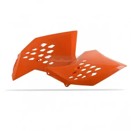 Plată securizată Carene laterale rezervor/radiator Polisport 8428200002 ORANGE