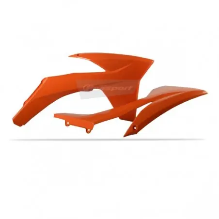 Plată securizată Carene laterale rezervor/radiator Polisport 8428600003 ORANGE