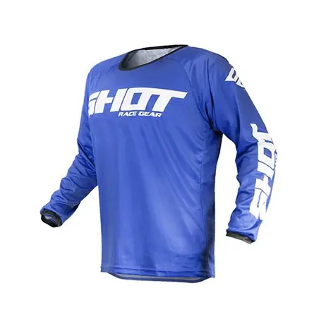 Livrare rapidă Tricou enduro Shot racing albastru L
