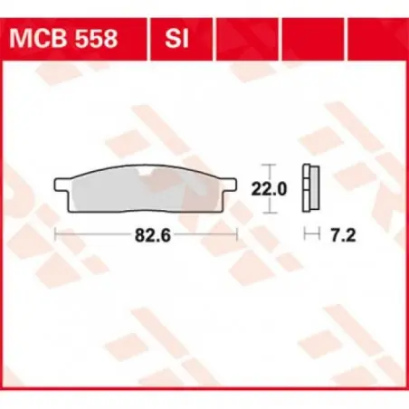 Placute frana TRW MCB558SI   SINTER OFFROAD Reduceri