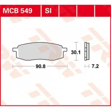 Preț mic Placute frana TRW MCB549SI   SINTER OFFROAD