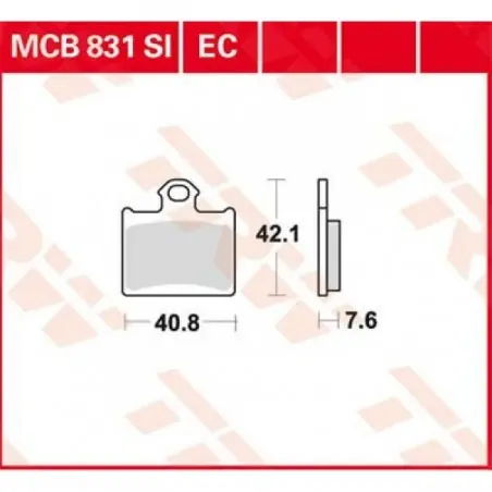 Placute frana TRW MCB831SI   SINTER OFFROAD Discount