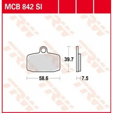 Retur gratuit Placute frana TRW MCB842SI   SINTER OFFROAD