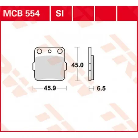 Placute frana TRW MCB554SI   SINTER OFFROAD Discount