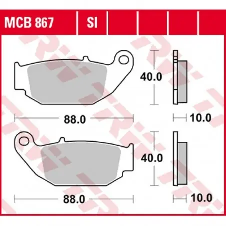 Placute frana TRW MCB867SI   SINTER OFFROAD Promoție