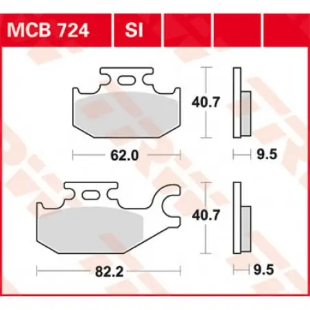 Ofertă limitată Placute frana TRW MCB724SI   SINTER OFFROAD