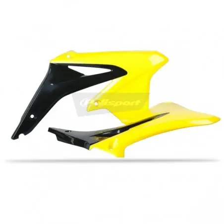 Livrare expres Carene laterale rezervor/radiator Polisport 8412500005 BLACK/YELLOW