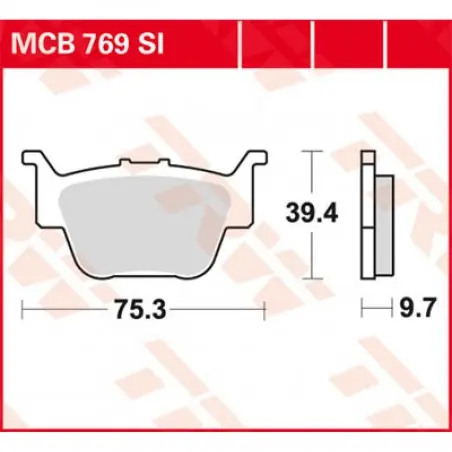 Bestseller Placute frana TRW MCB769SI   SINTER OFFROAD