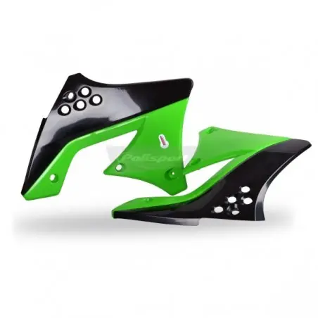 Popular Carene laterale rezervor/radiator Polisport 8412800004 BLACK/GREEN