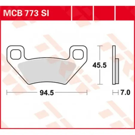 Placute frana TRW MCB773SI   SINTER OFFROAD Promoție