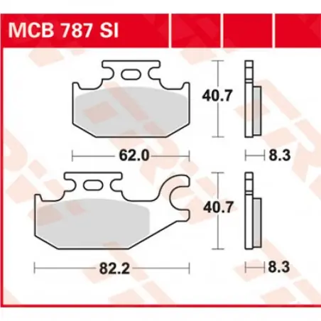 Ieftin Placute frana TRW MCB787SI   SINTER OFFROAD