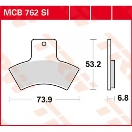 Noutate Placute frana TRW MCB762SI   SINTER OFFROAD