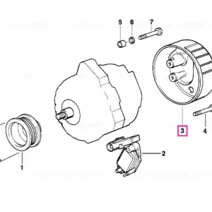 Capac acoperire alternator 90/150A - BMW Doar azi