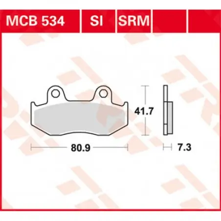 Mai ieftin Placute frana TRW MCB534SI   SINTER OFFROAD