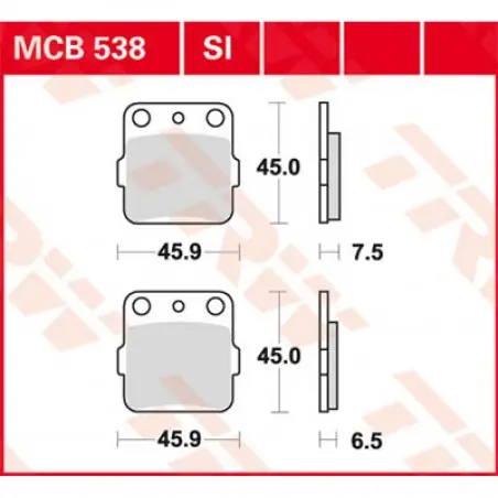 Promoție Placute frana TRW MCB538SI   SINTER OFFROAD