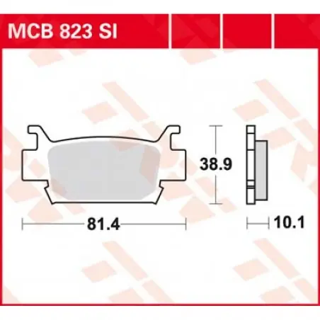 Placute frana TRW MCB823SI   SINTER OFFROAD Plată sigură