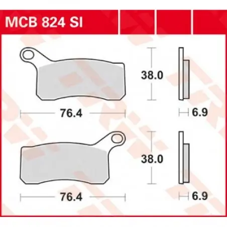 Cumpără acum Placute frana TRW MCB824SI   SINTER OFFROAD