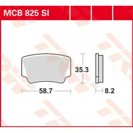 Discount Placute frana TRW MCB825SI   SINTER OFFROAD
